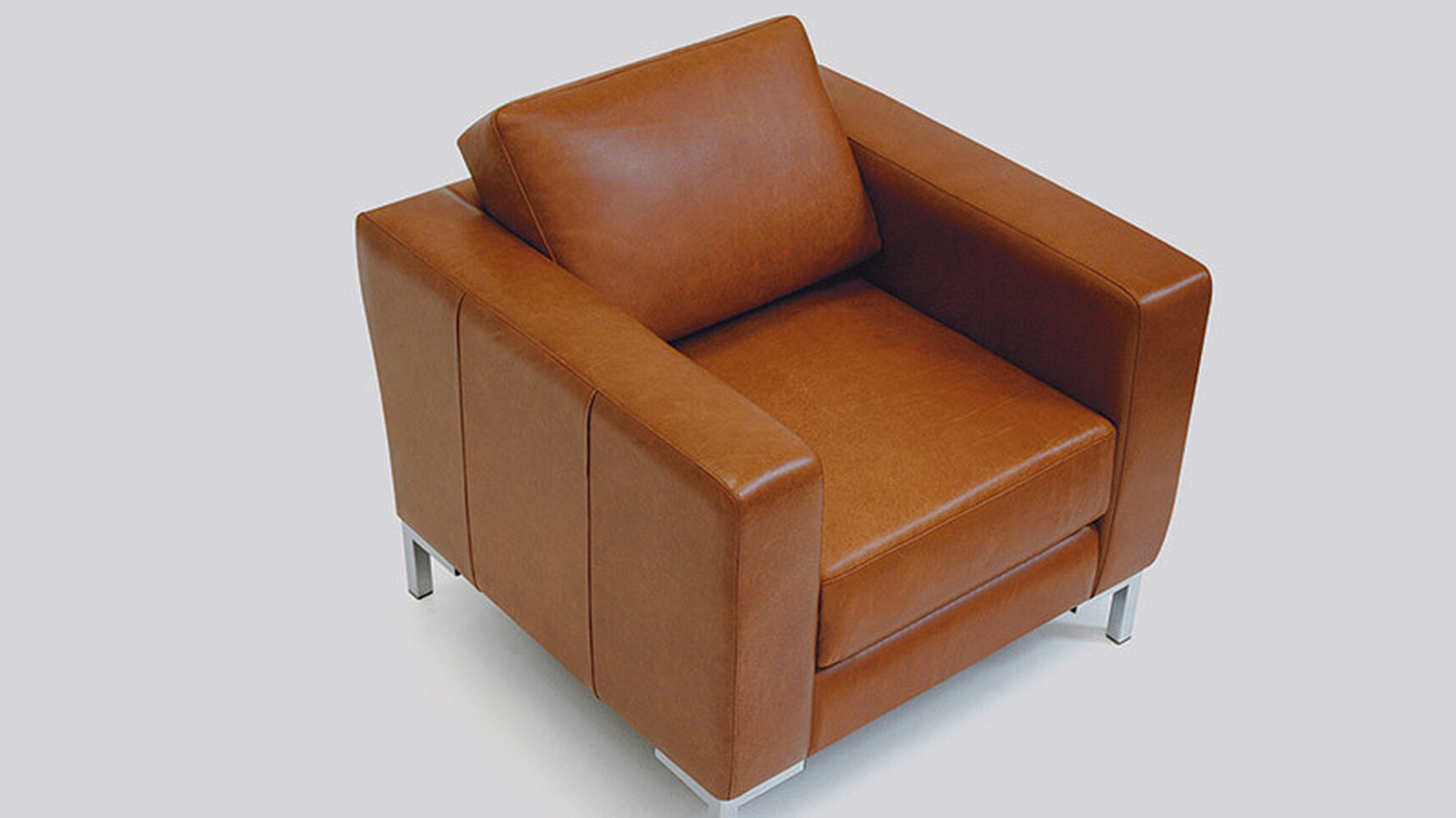 OB&B Havannah Lounge Chairs Brown Leather Family Image