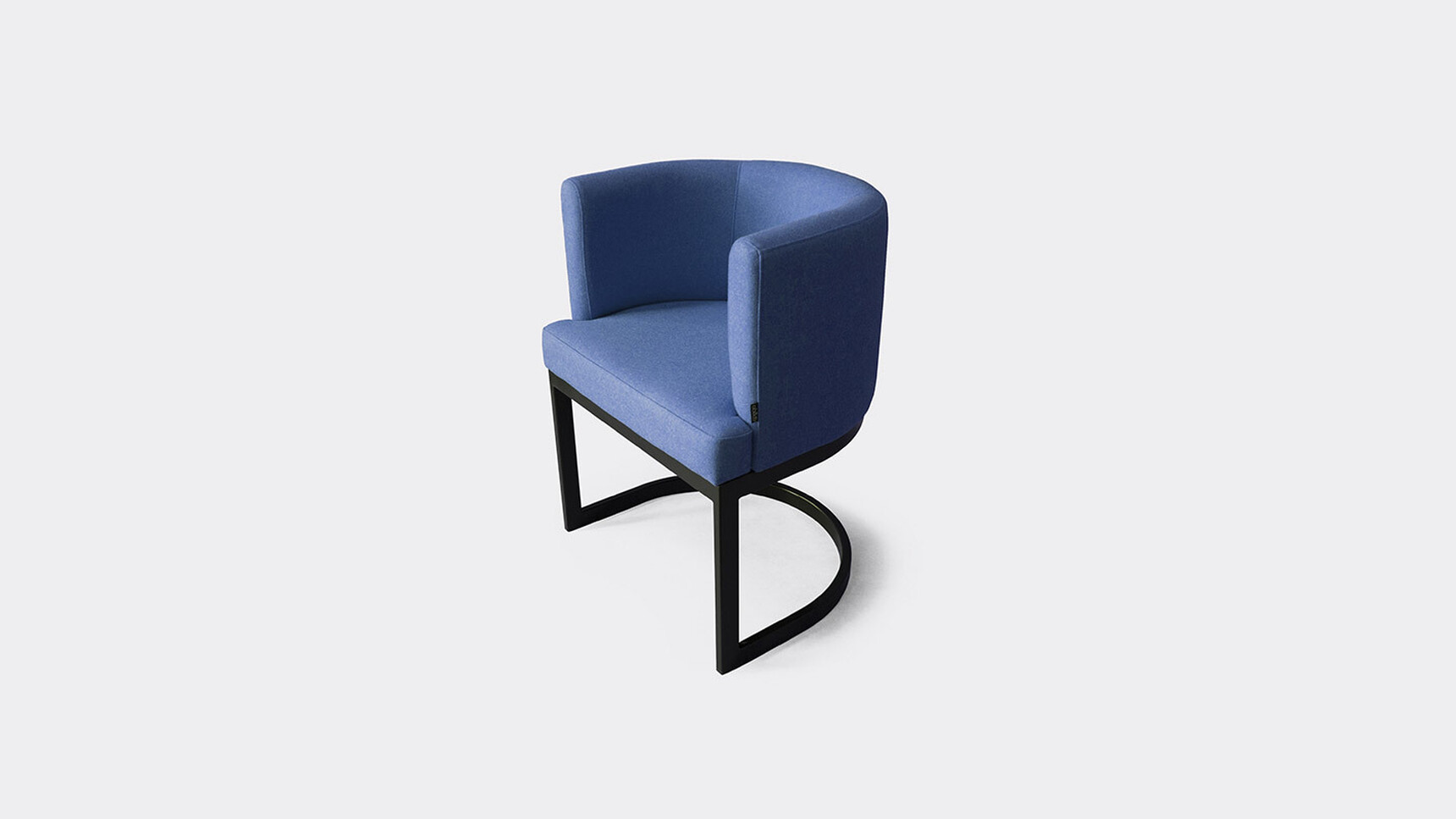 OB&B Grace Meeting Chair Blue Upholstery Family Image
