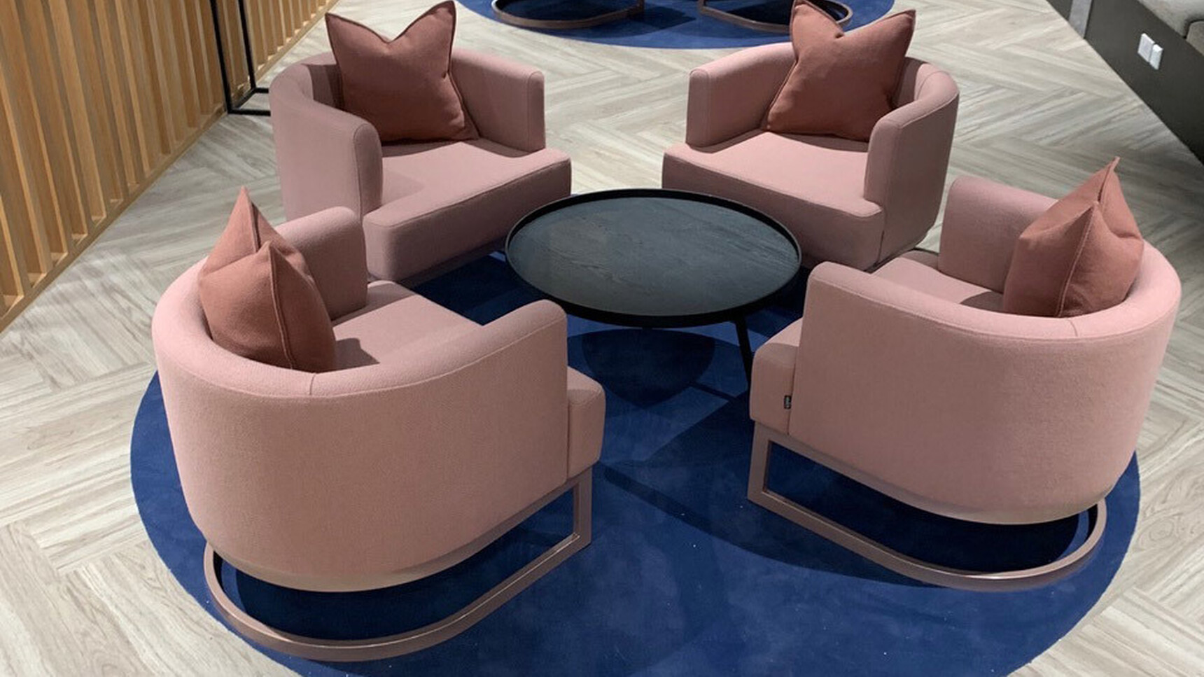 OB&B Grace Lounge Chairs In Lounge Environment