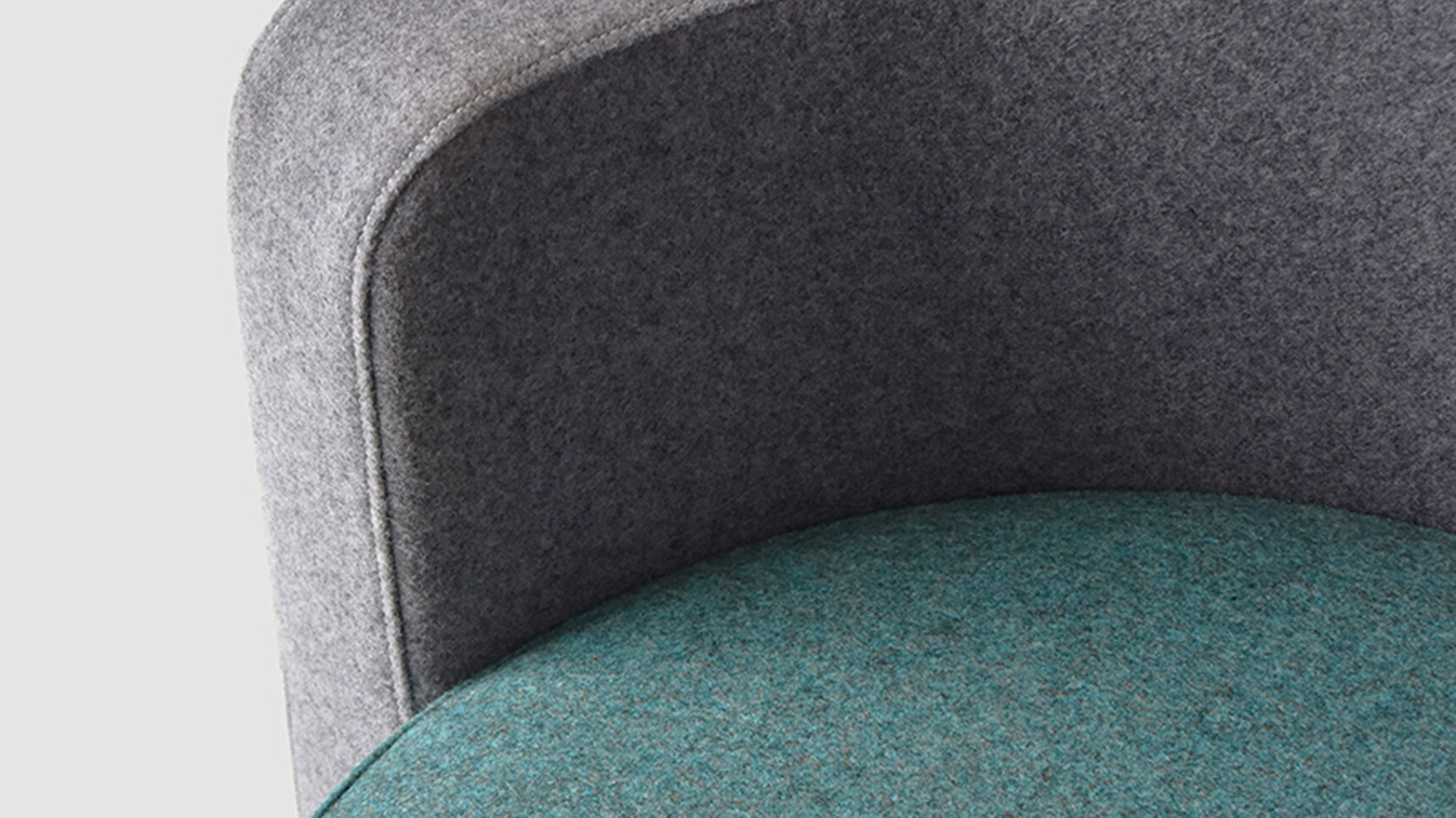 OB&B Bubba Pod Blue Grey Upholstery Detail Image