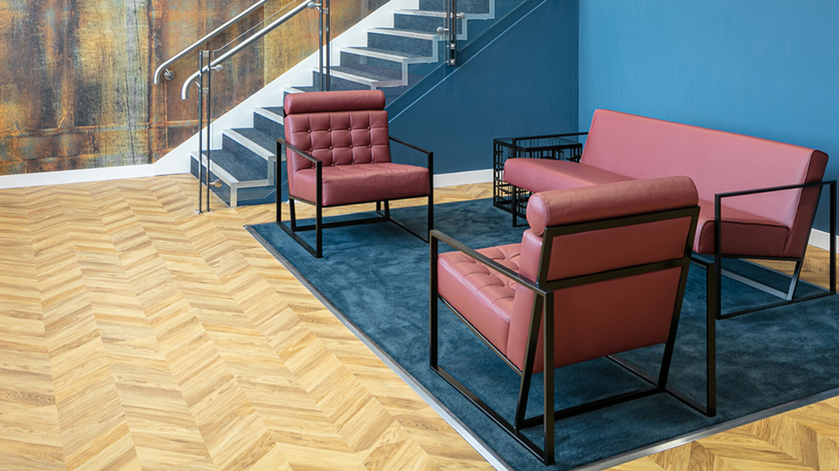 Two OB&B Audrey Lounge Chairs In Lounge Setting