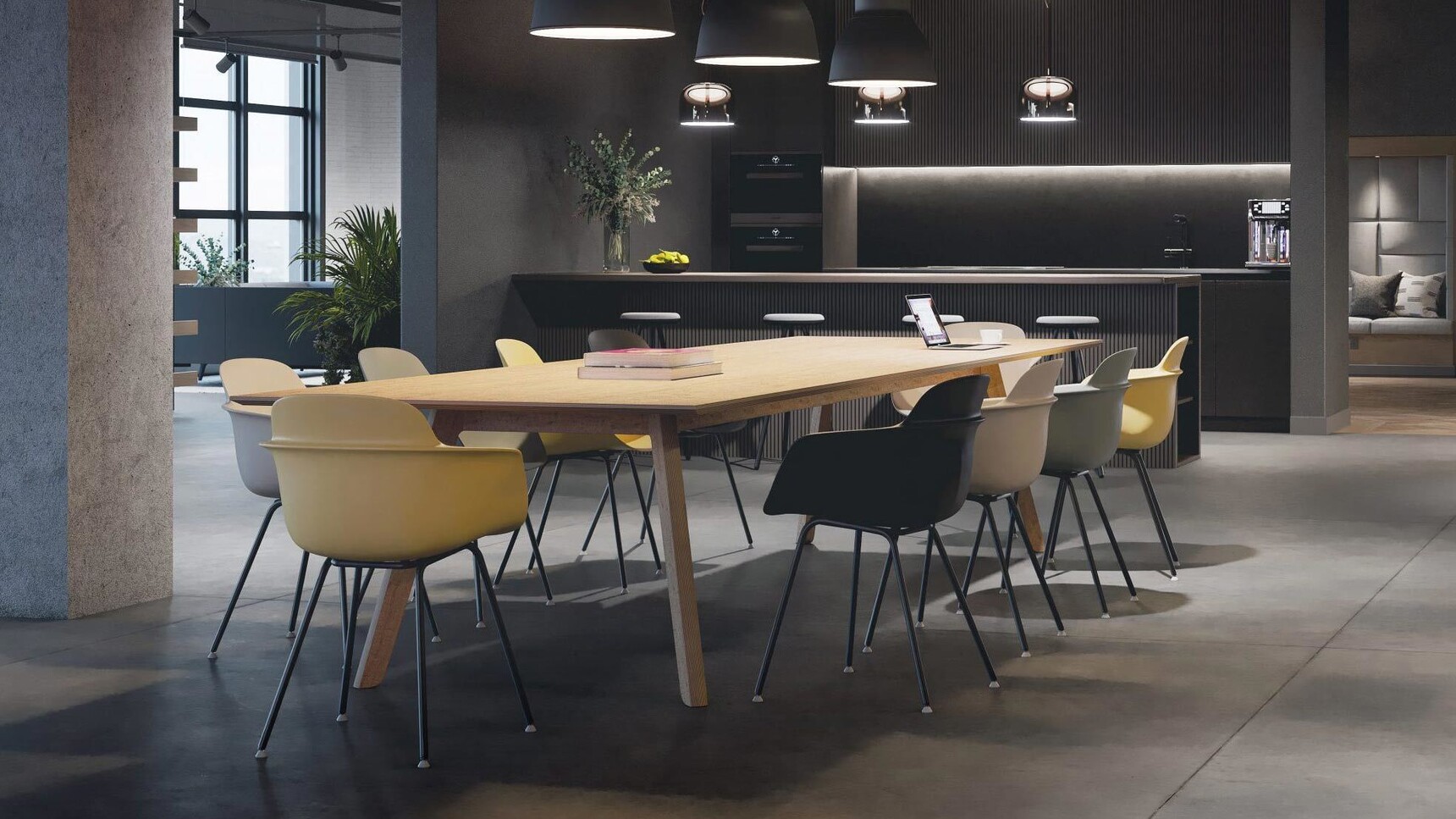 Connection Luna Work Cafe Chairs With Four Leg Bases Family Image