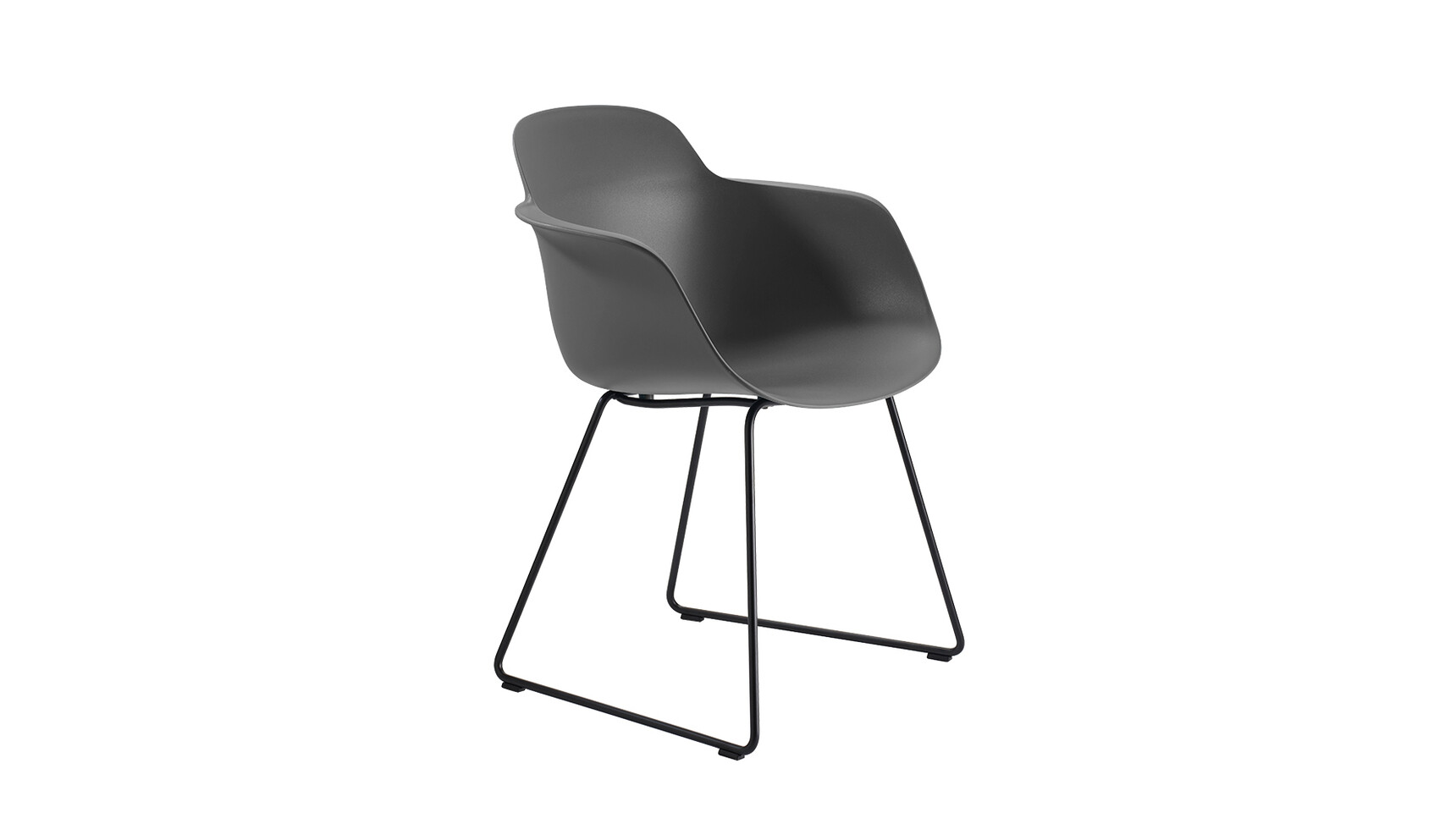 Connection Luna Work-Cafe Chair With Sled Base Black Finish Family Image