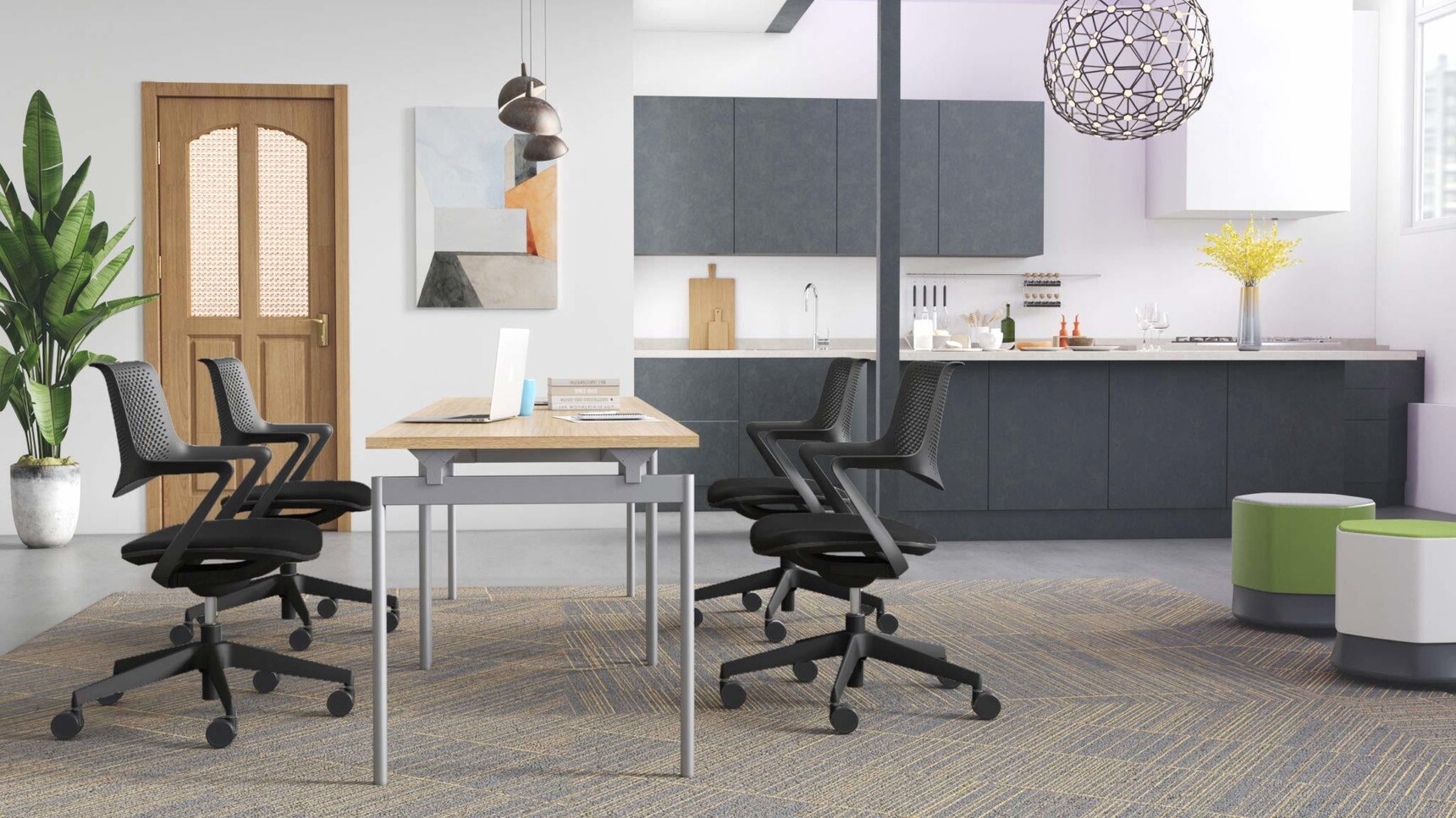 Verco Emma Meeting Chairs Black Frames Family Image