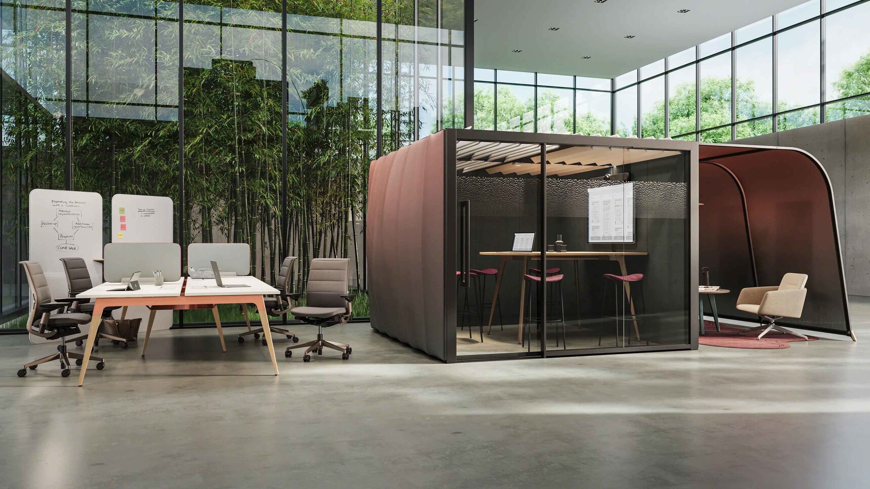 Steelcase Think V2 Quilted Office Chairs With Lux Finishes In Office Setting