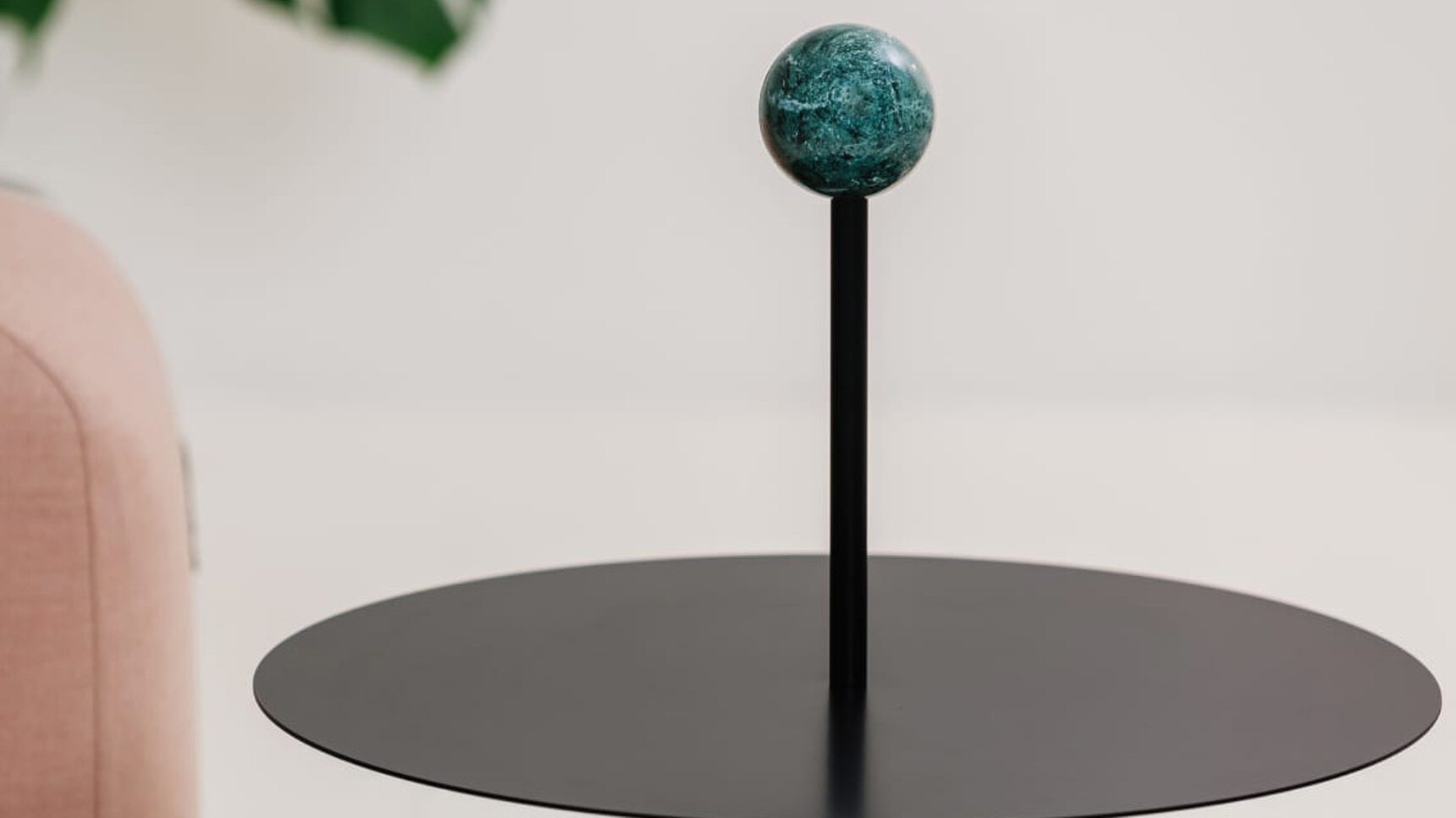 Viccarbe Trino Low Table With Marble Sphere Detail Image