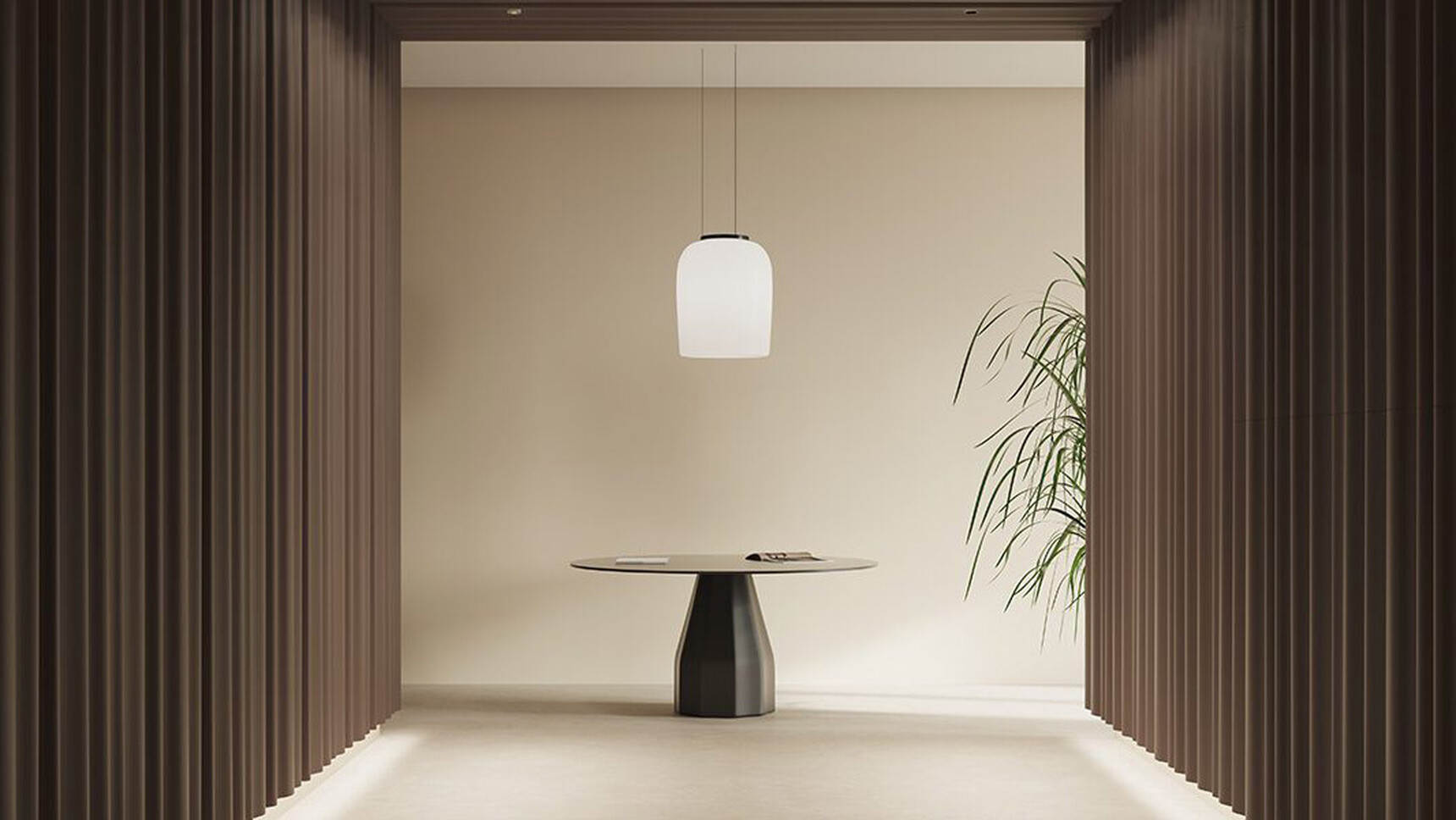 Viccarbe Burin Circular Meeting Table In Situ