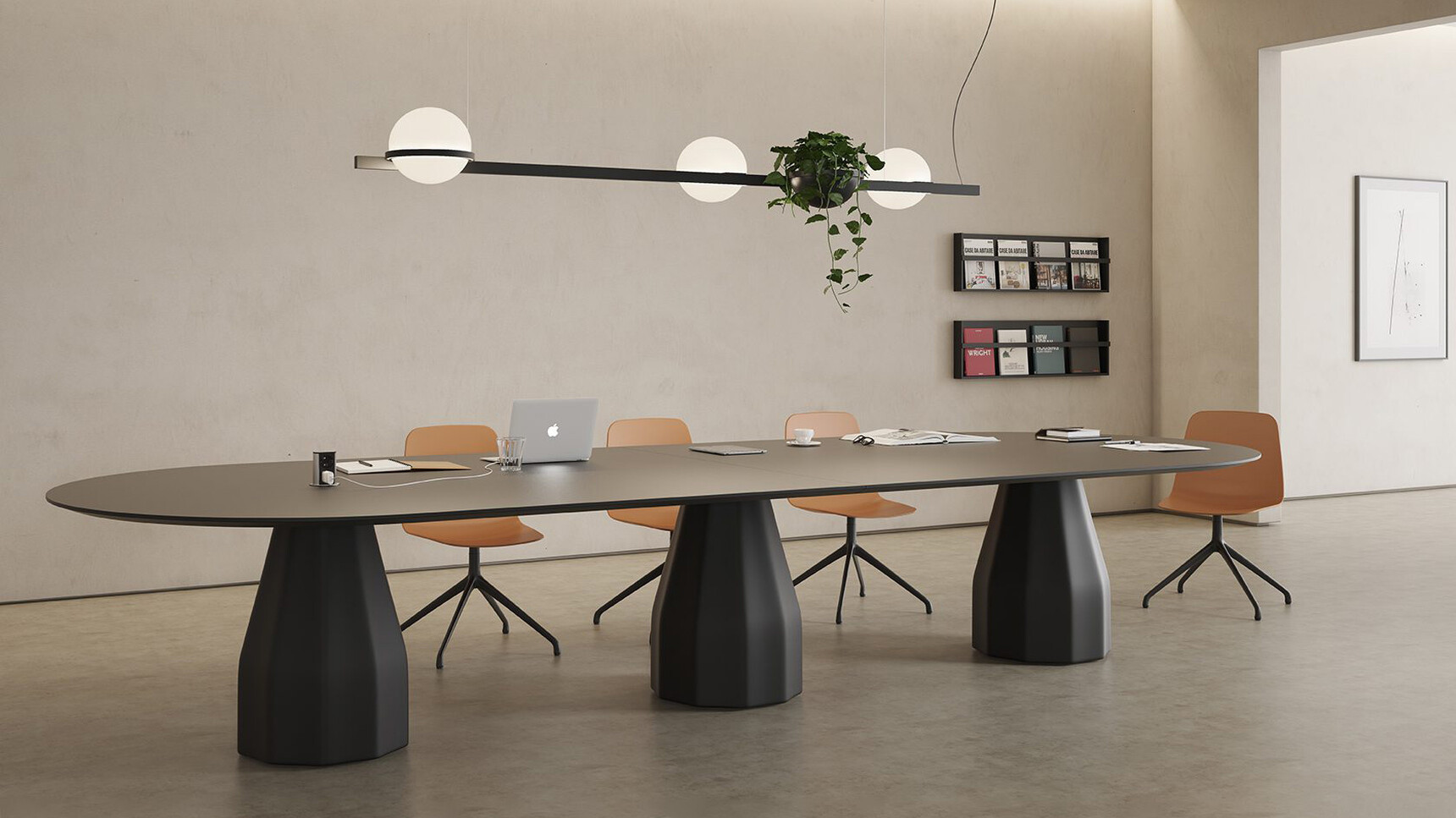 Viccarbe Burin Conference Table In Office Setting