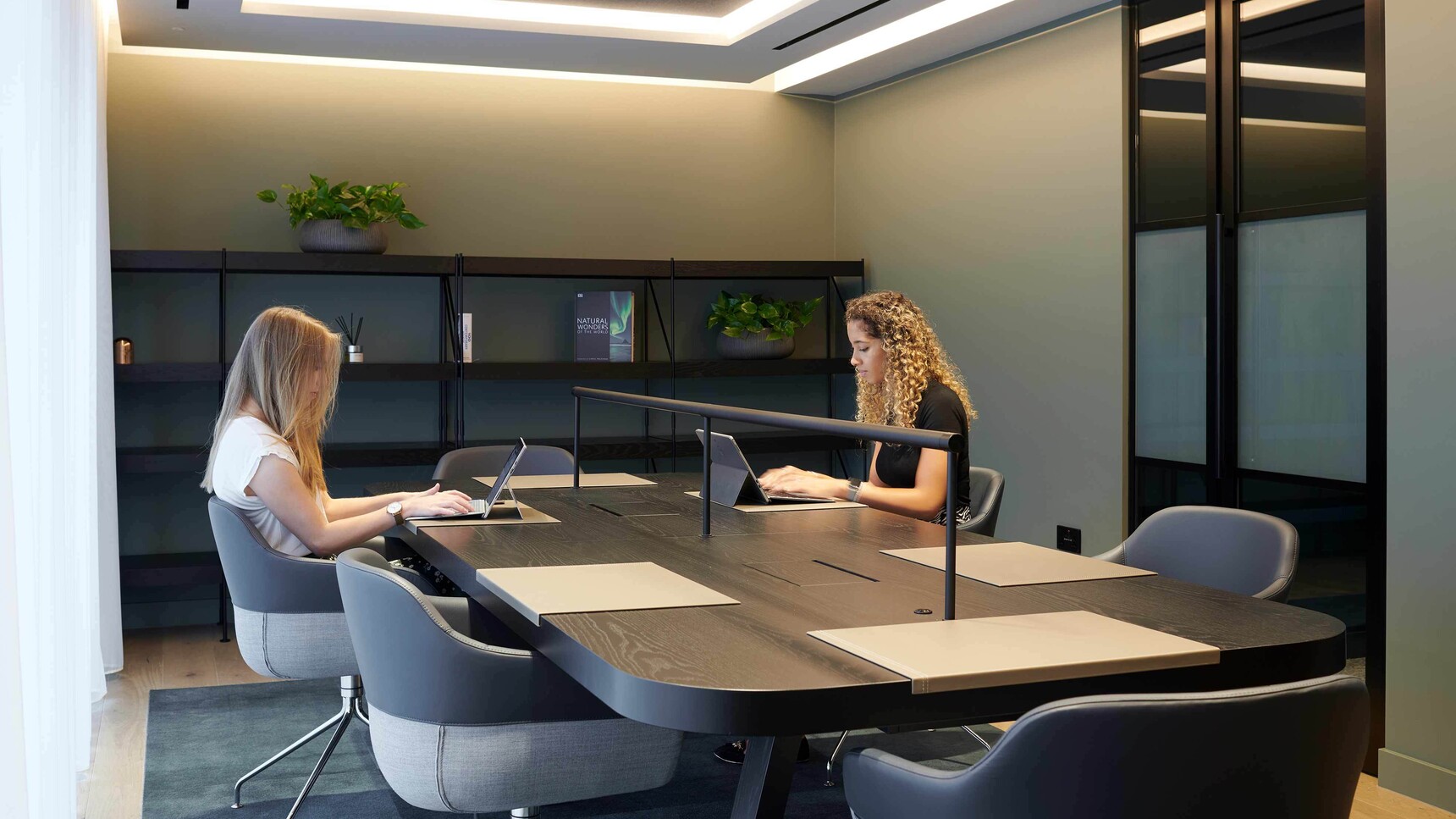 Workbench A Star Rectangular Oak Stained Family Image