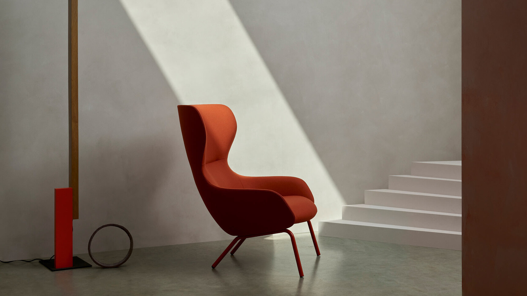 Boss Amelia Lounge Chair With Four Leg Base Family Image