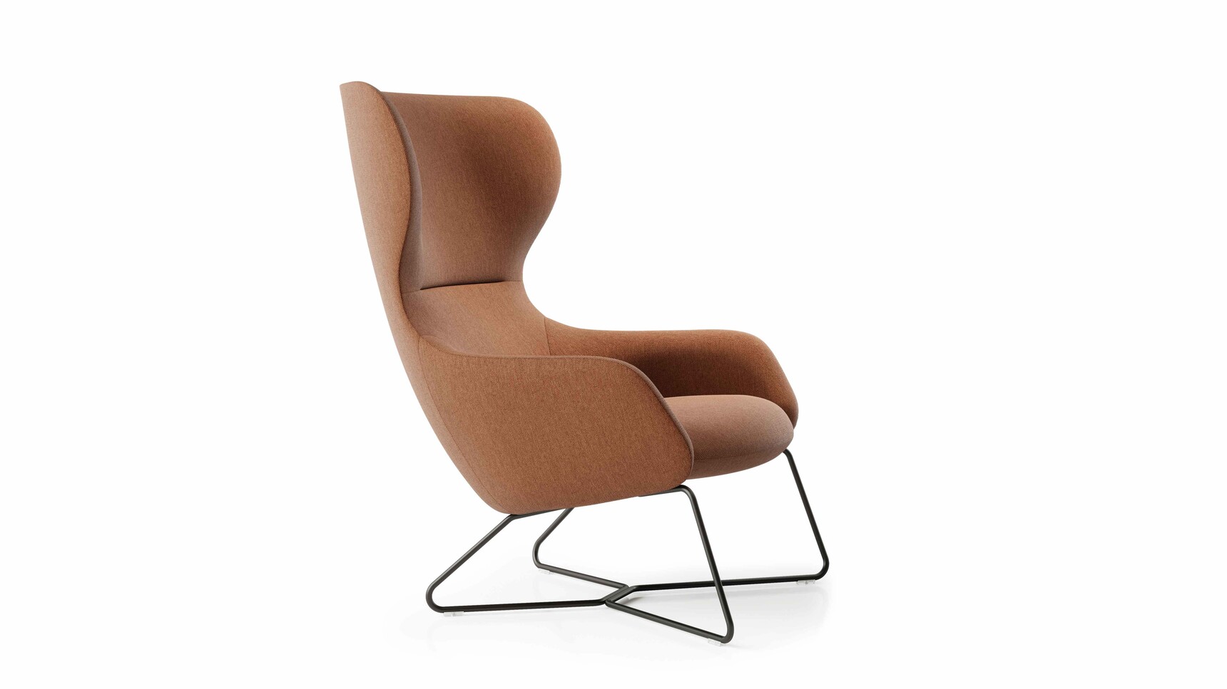 Boss Amelia Lounge Chair With Sled Base Family Image