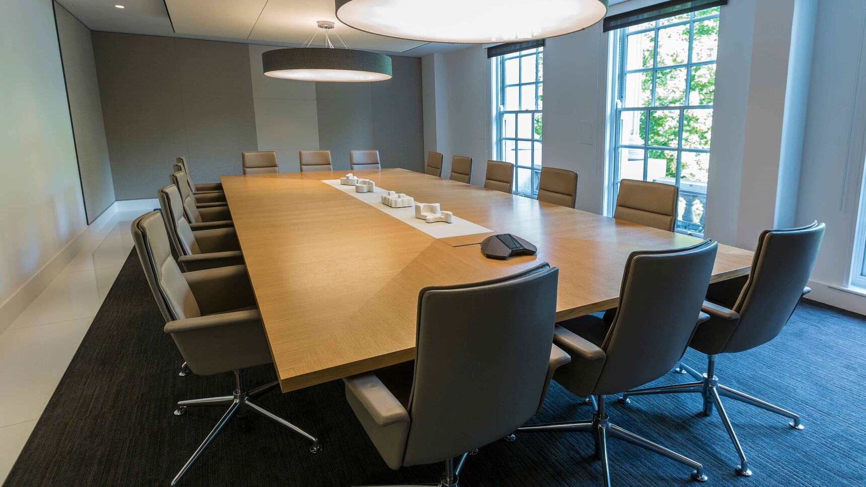 Workbench Slab Rectangular Oak Conference Table Family Image