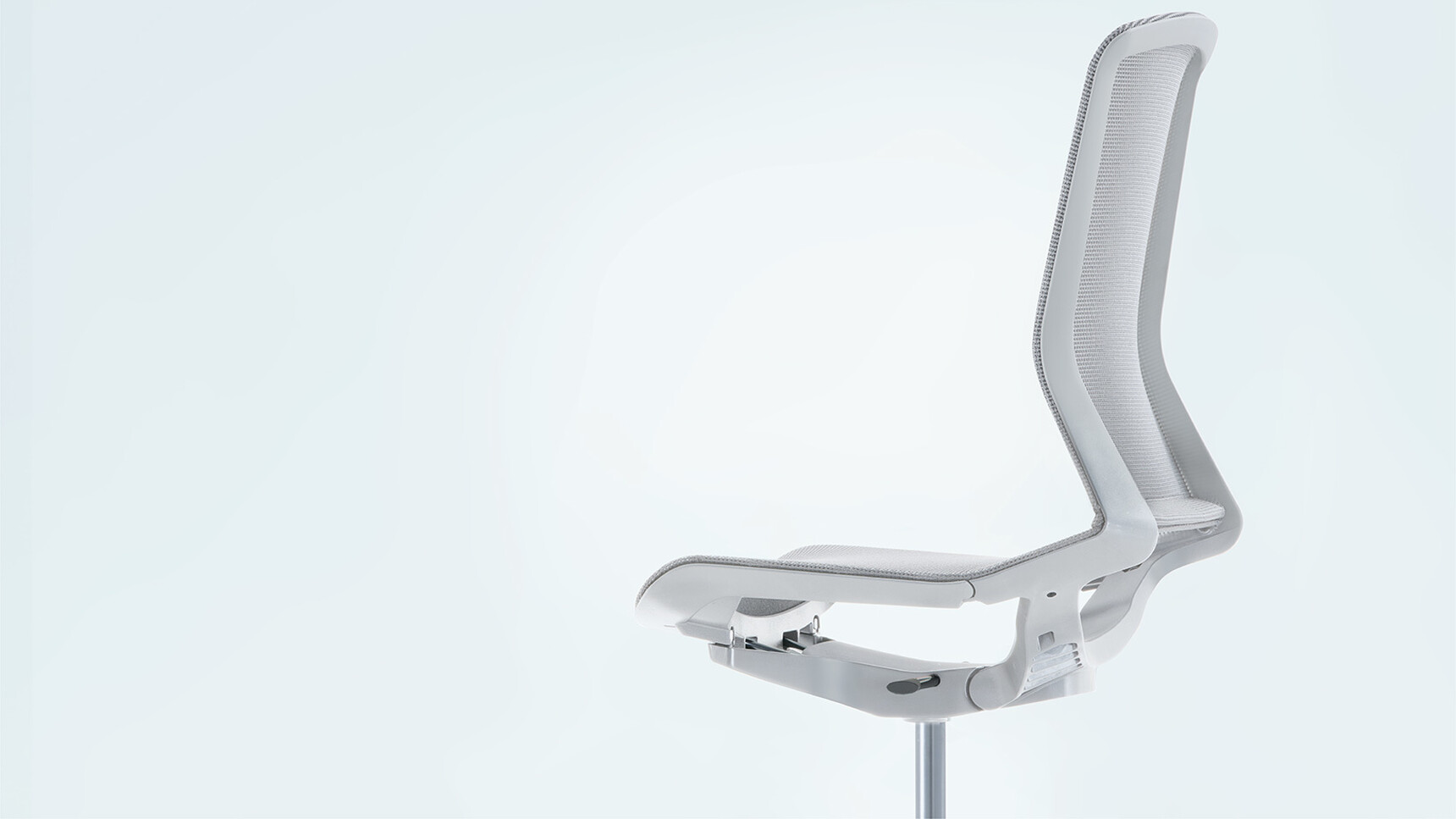 Okamura Cynara Office Chairs White Finish Detail Image
