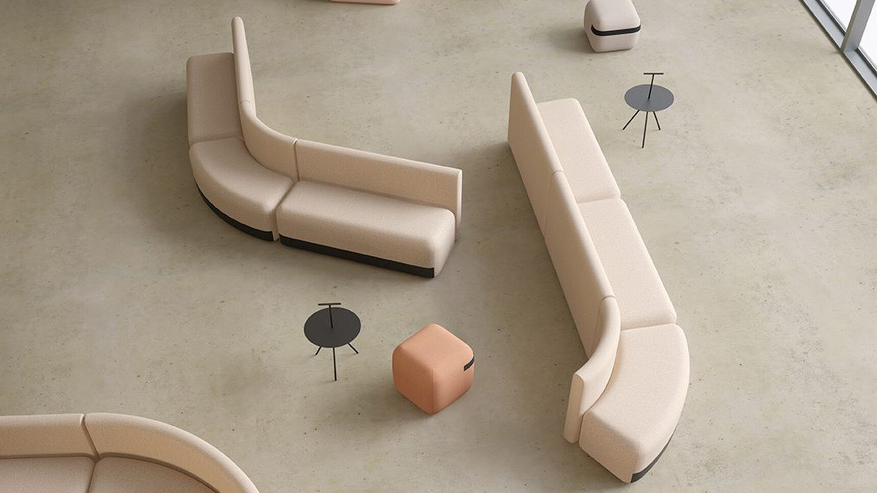 Viccarbe Trino Low Tables In Office Environment