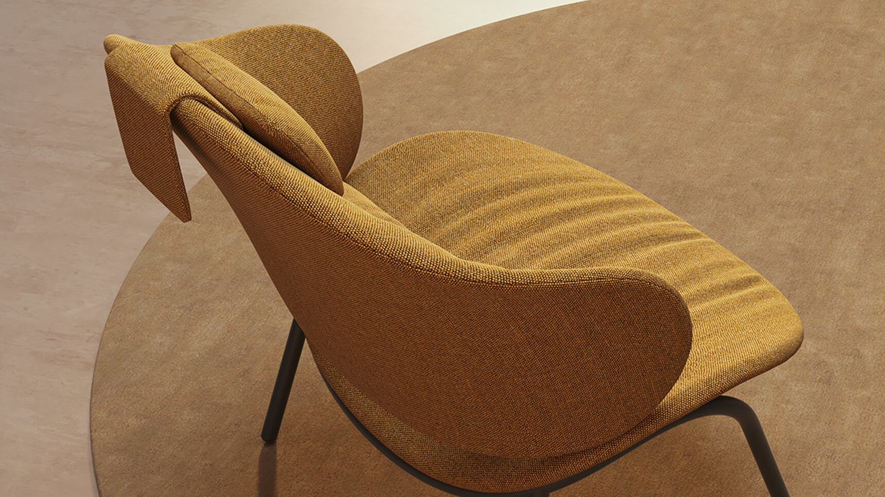 Viccarbe Funda Bold Lounge Chair With Ottoman Detail Image