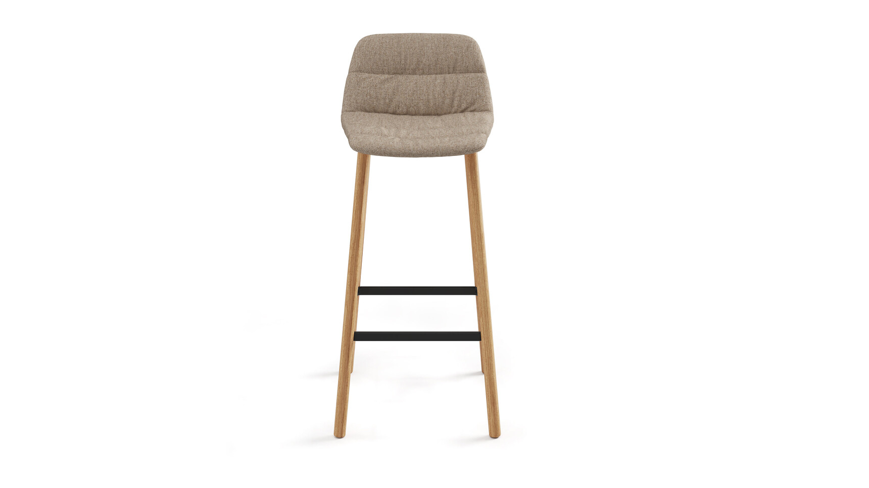 Viccarbe Maarten Stool Soft Upholstered With Wood Base Family Image