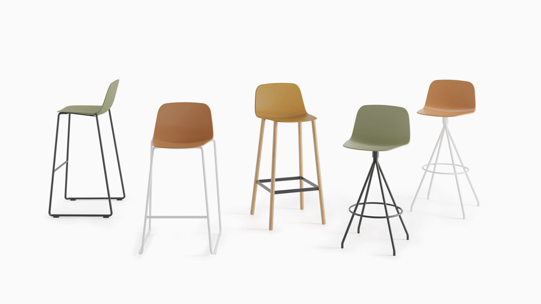 Viccarbe Maarten Stools Group Family Image
