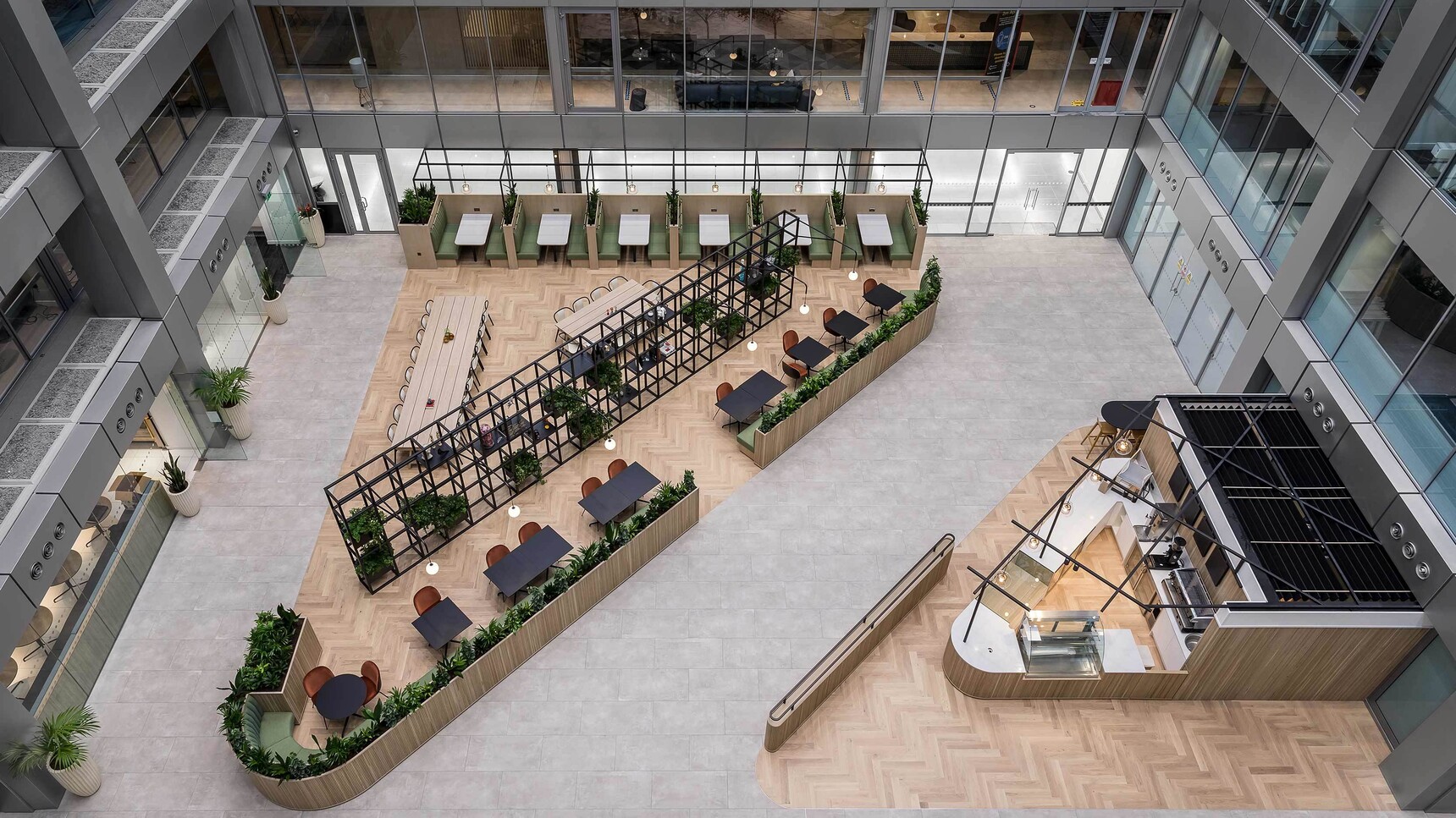 Workbench Whitchurch Rectangular Oak In Office Setting