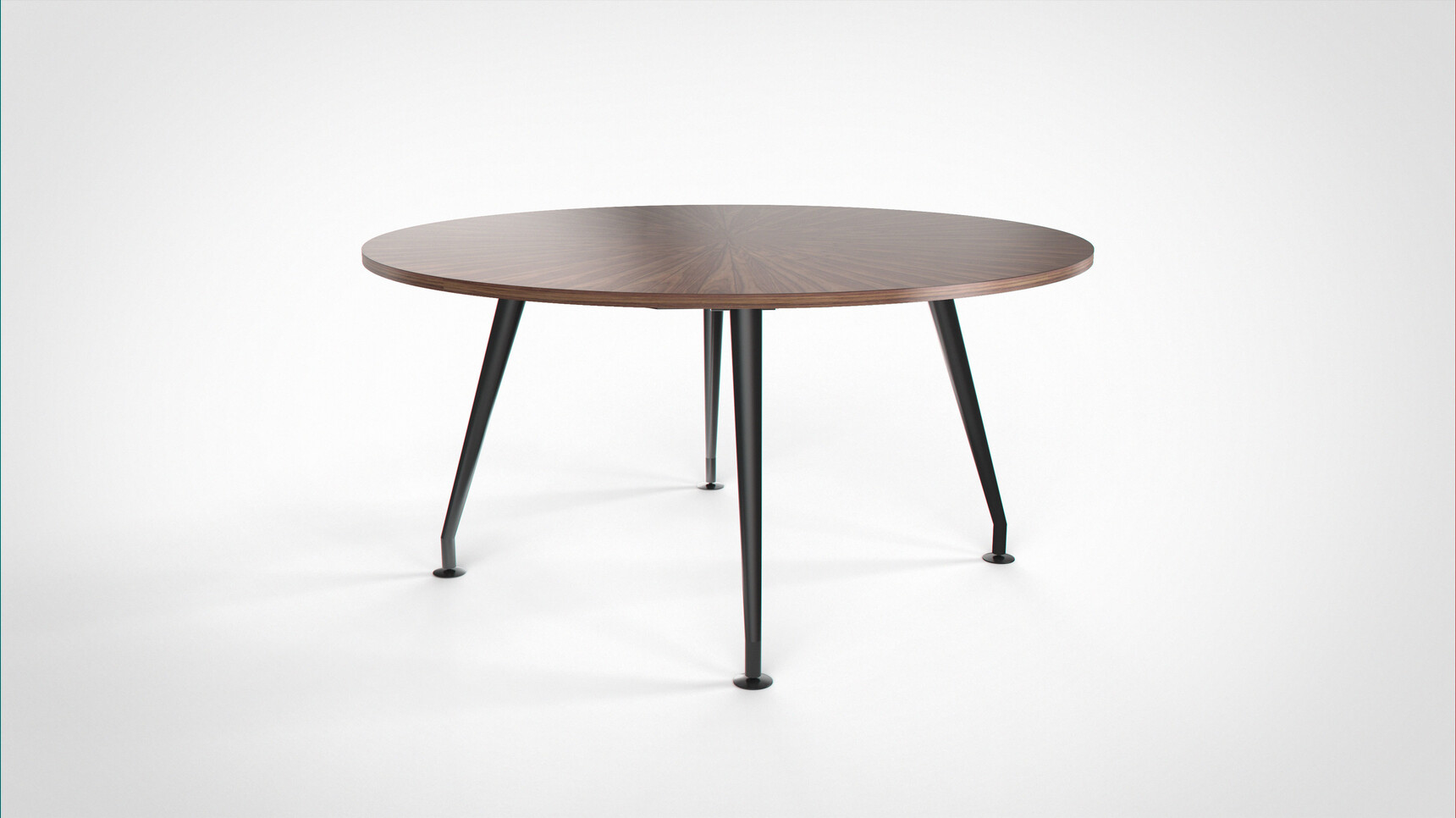 Workbench Eve Round Meeting Table Black Family Image