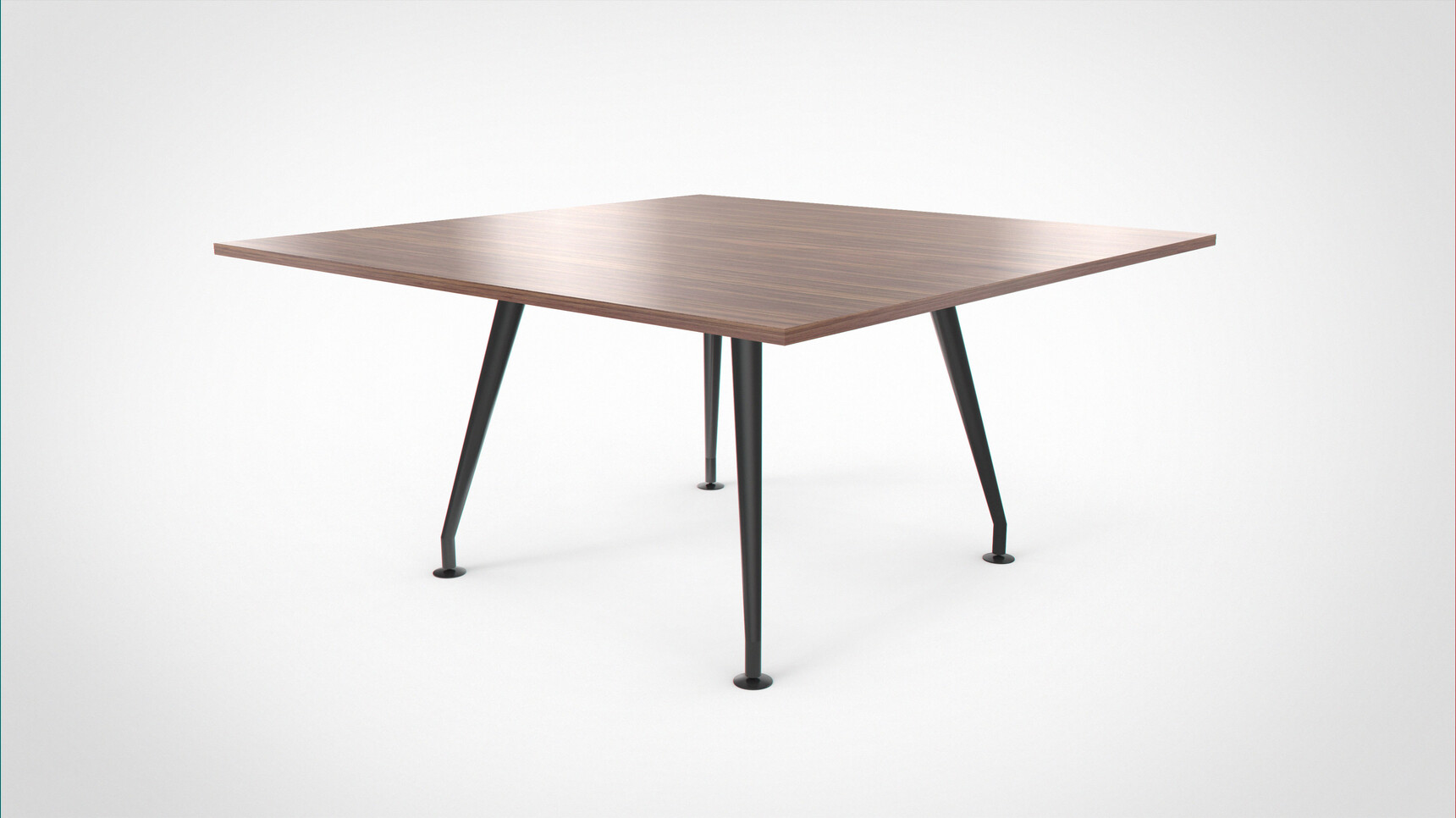 Workbench Eve Square Meeting Table Black Legs Family Image