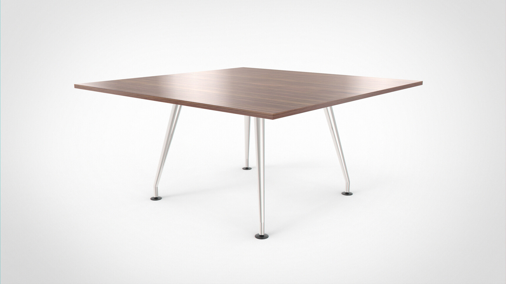 Workbench Eve Square Meeting Table Polished Legs Finish Family Image