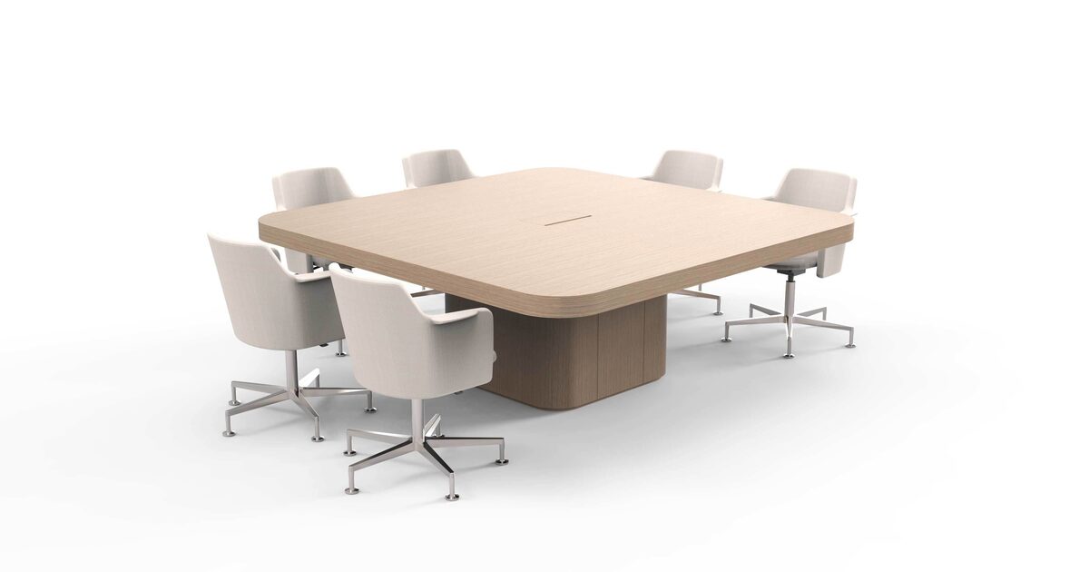Square cheap conference table