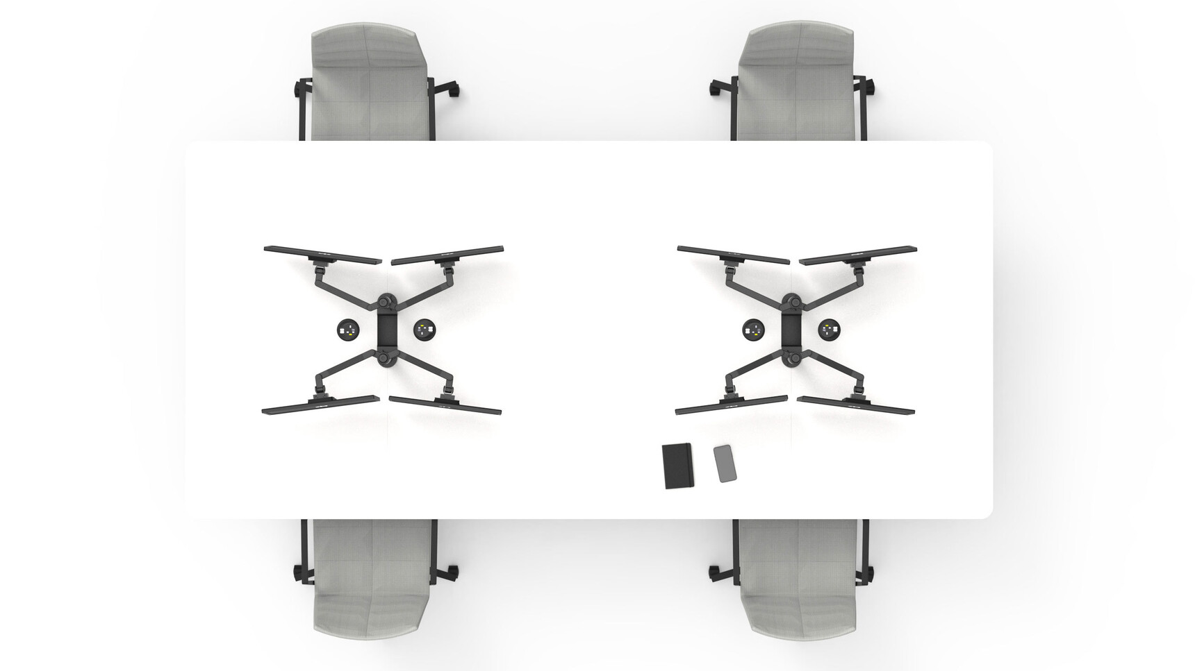 Workbench A-Star 3200mmx1500mm White Top Overhead Family Image