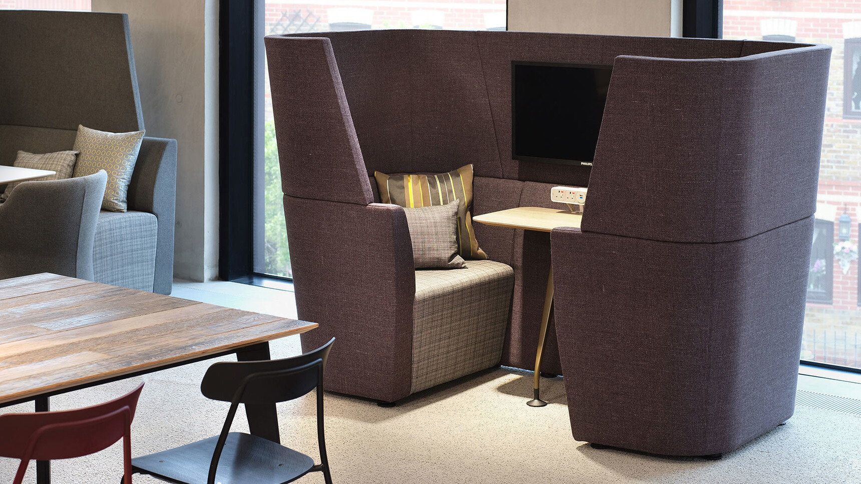 Orangebox Away From The Desk Media Den In Office Setting