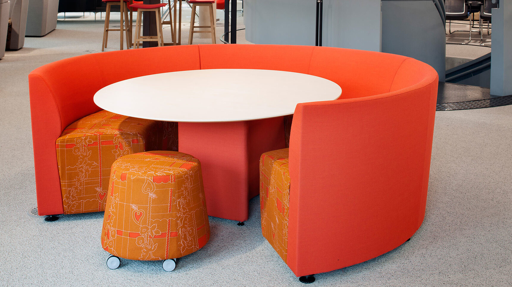 Orangebox Away From The Desk Curved Seating Booth Family Image