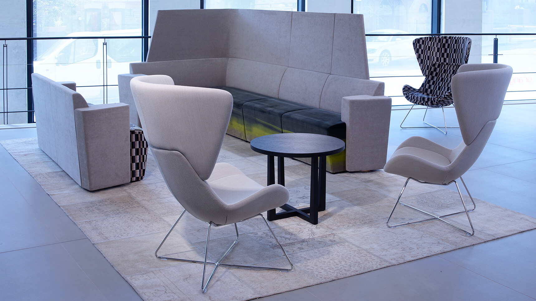 Orangebox Away From The Desk Modular Sofa In Office Setting