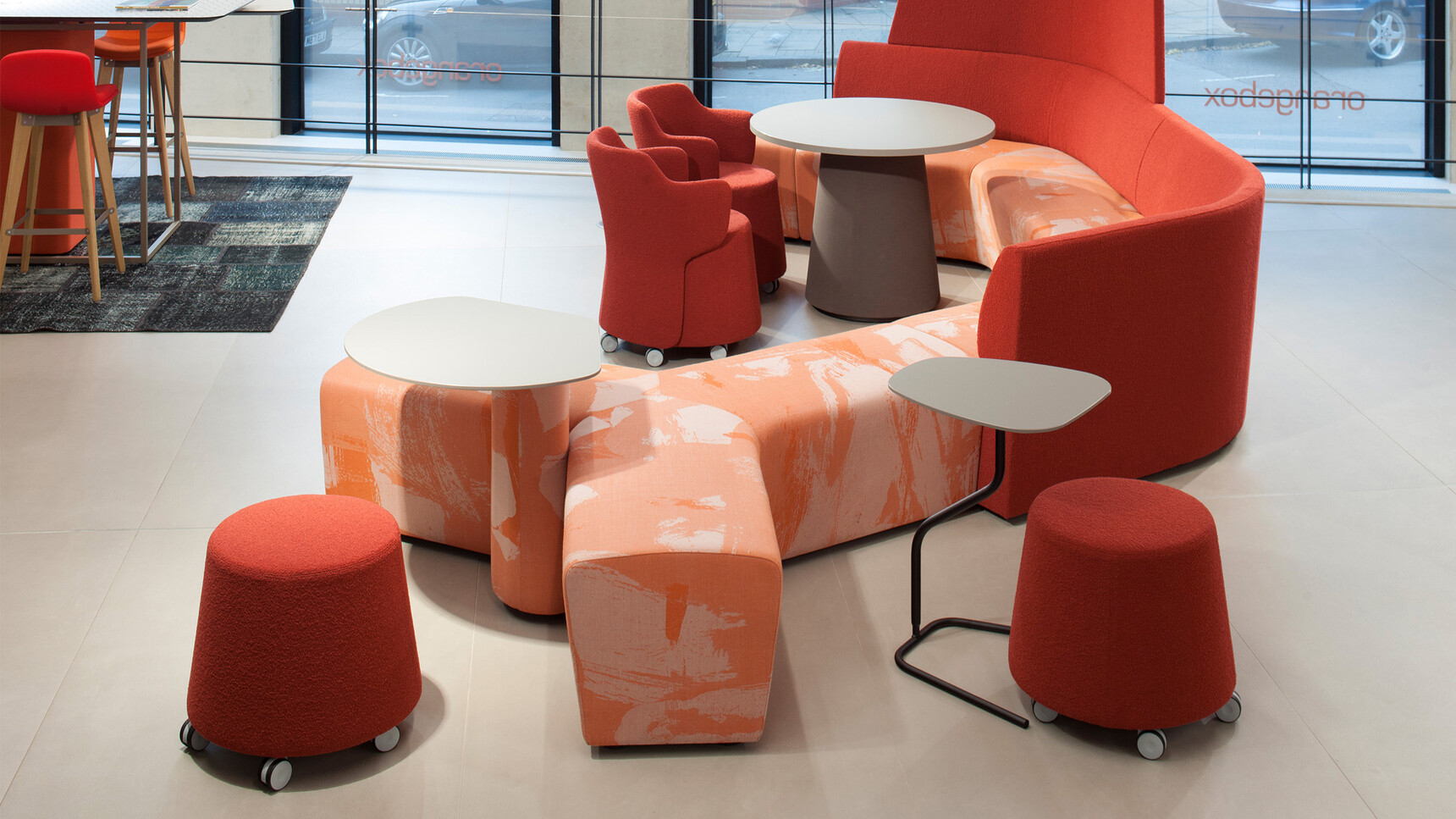 Orangebox Away From The Desk Modular Furniture In Office Setting