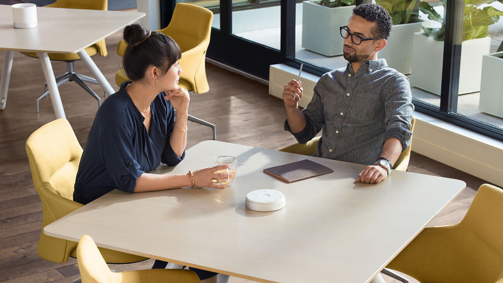 Coalesse Potrero415 Square Meeting Table In Office Setting