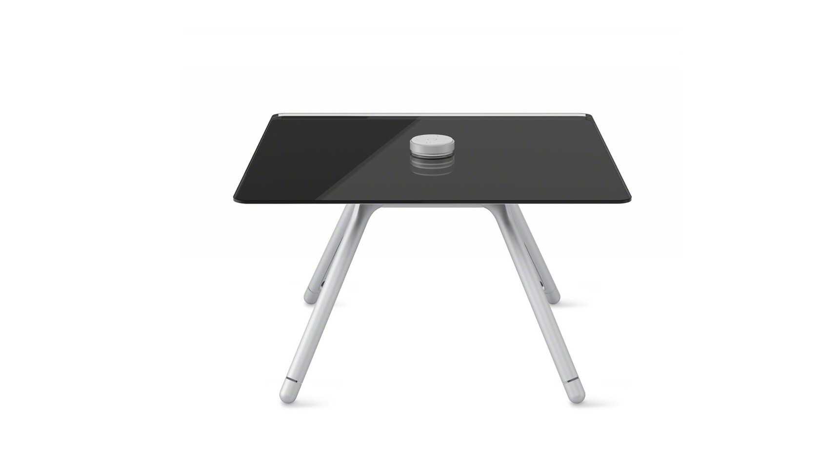 Coalesse Potrero415 Square Meeting Table Black Top Grommet Silver Legs Family Image