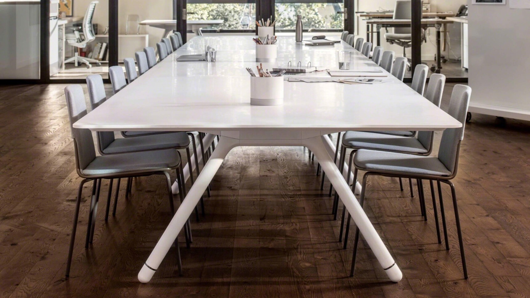 Coalesse Potrero415 Rectangular Meeting Table White Finish Family Image