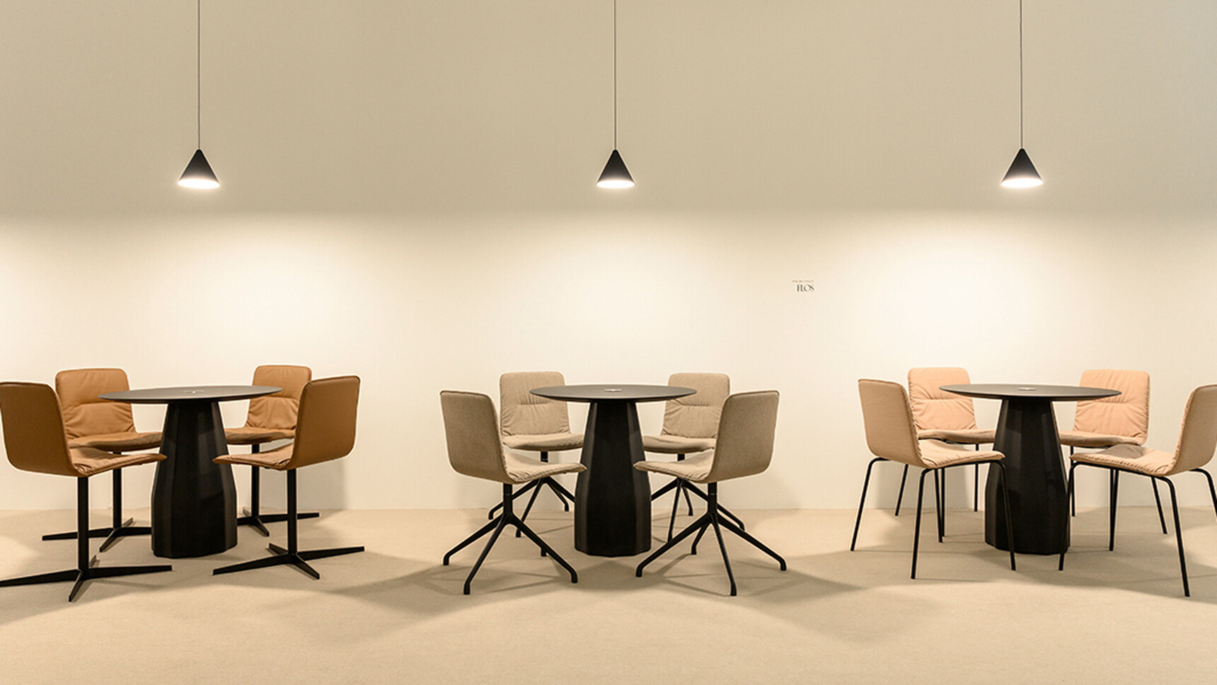 Viccarbe Klip Meeting Chairs With Pyramidal Swivel Base In Office Setting