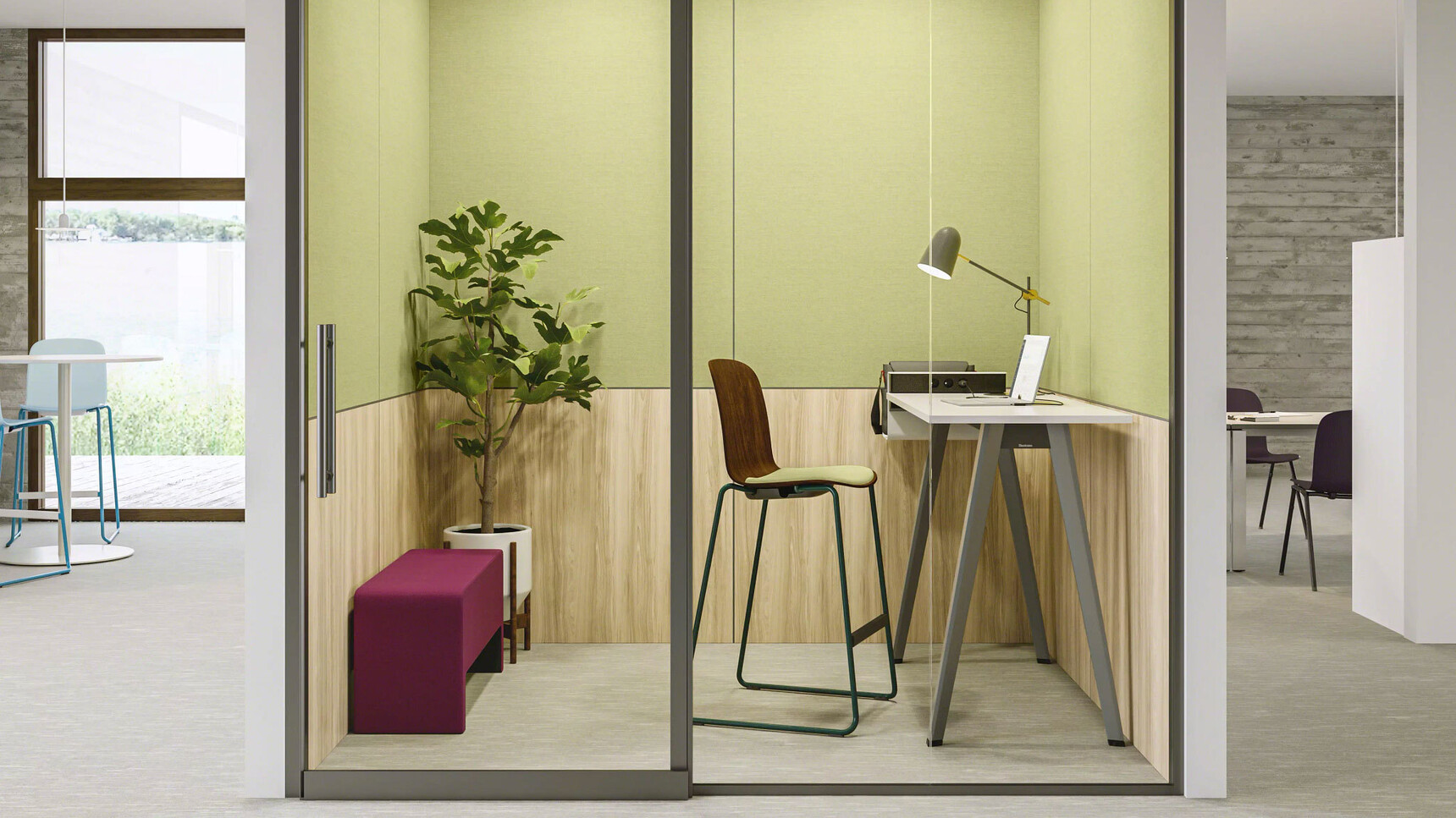 Steelcase Cavatina Stool Sled Base Family Image