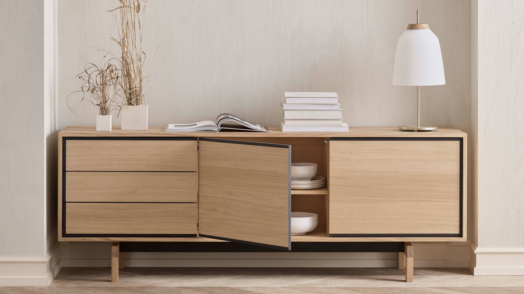 Bolia Floow Sideboard Large Wood Finish Family Image