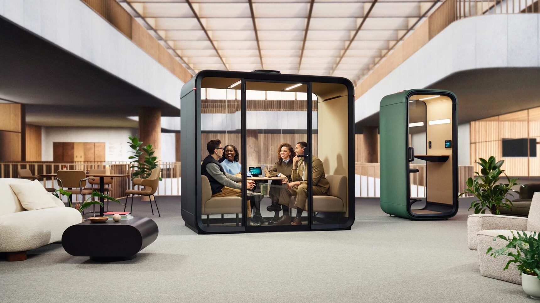 Framery Four and One Compact In Office Environment