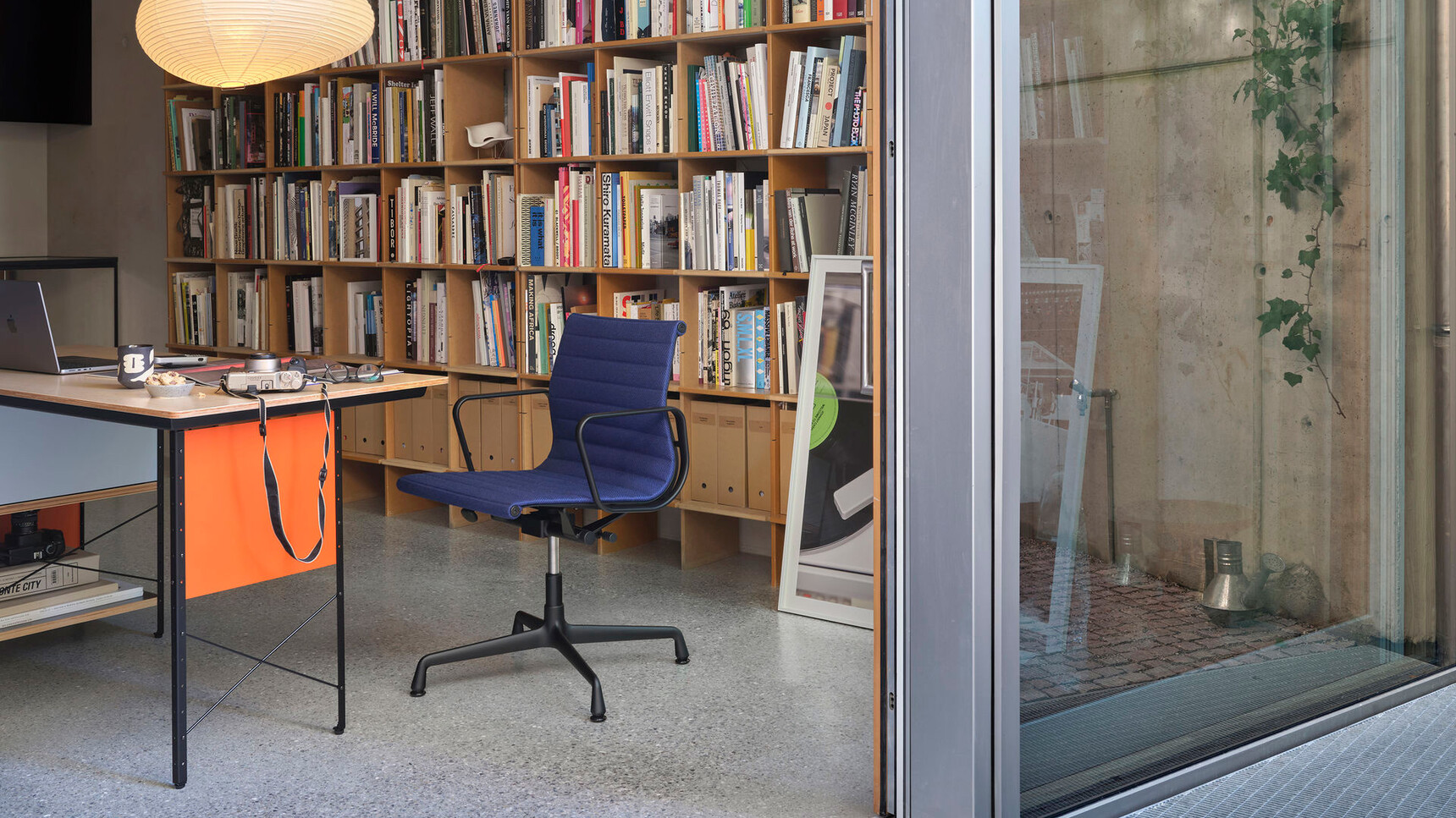 Vitra Charles & Ray Eames Aluminium EA132 Chair In Home Office