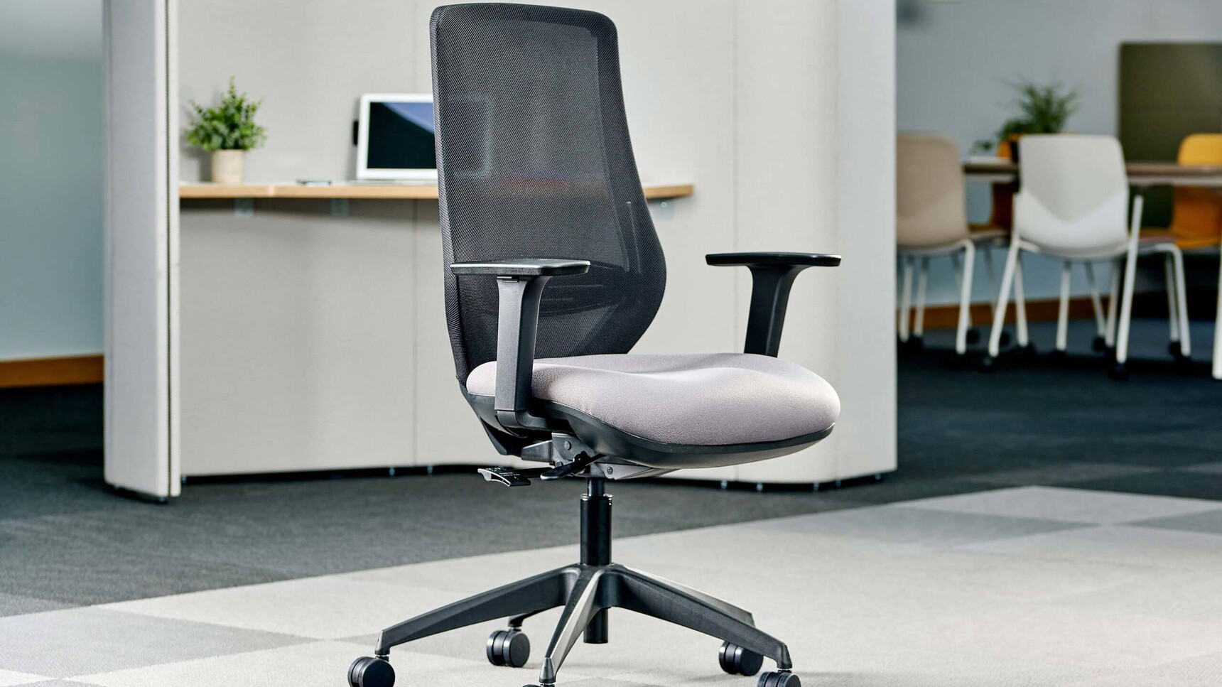 Ocee Four Design Emi Mesh Back Office Chair In Office Setting