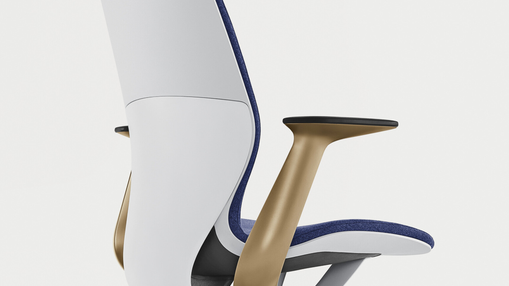 Steelcasae SilQ Upholstered Office Chair Lux Edition Back Angle