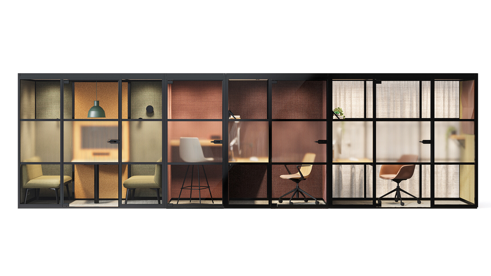 Boss Design Mews Focus Meeting Pod Focus Brief Dial Connect Collaborate Family Image