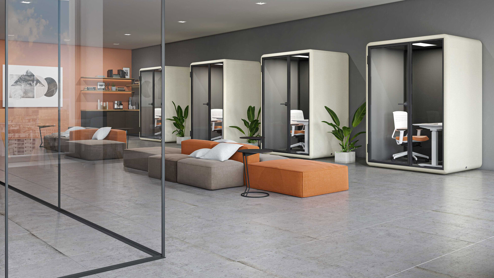 Koplus Kolo Midi Studio Booths In Office Setting