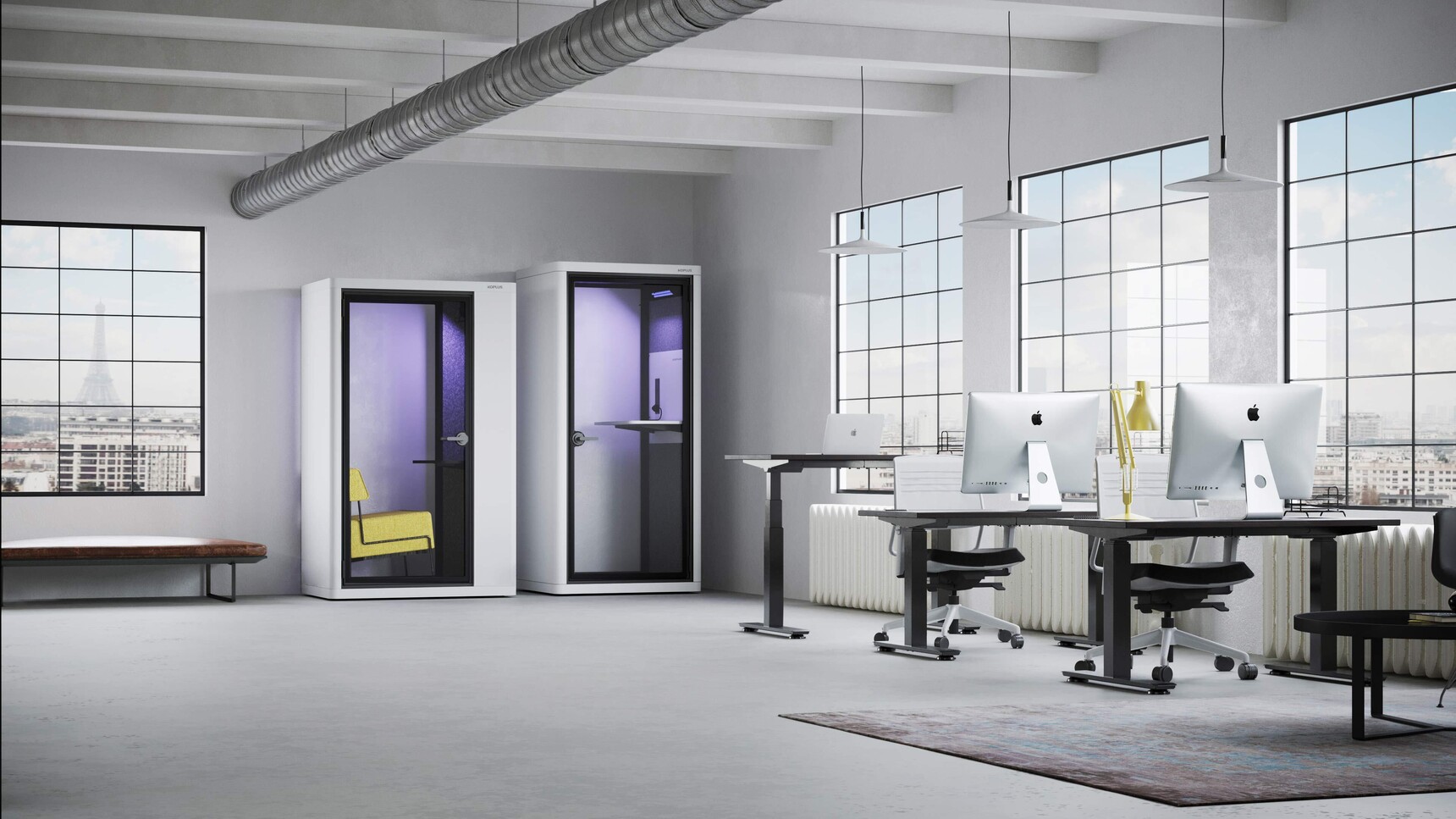 Koplus Milli Phone Booths In Office Setting