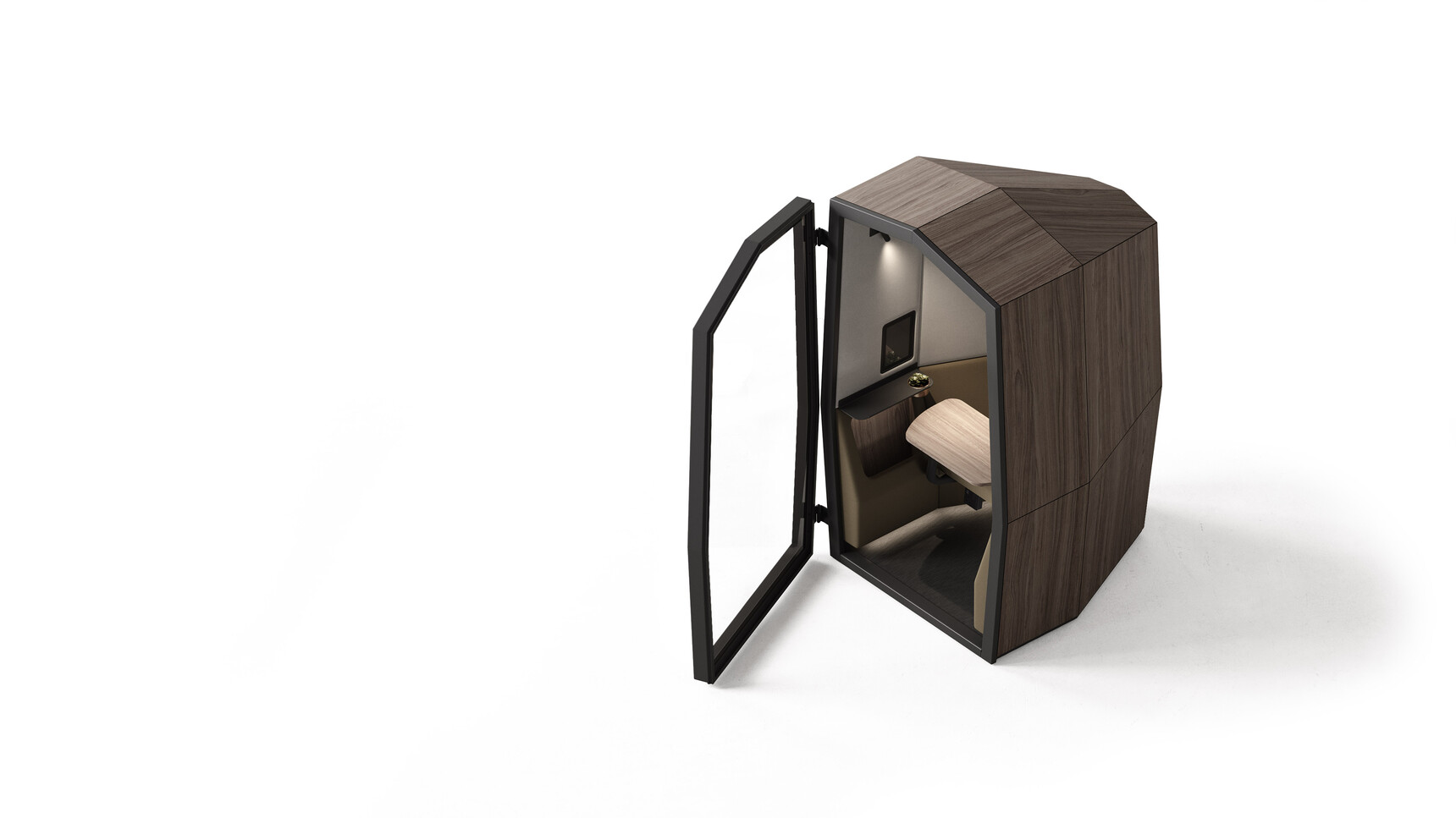 Kabin Kabin 1 Acoustic Personal Pod Wood Panels Overhead Image