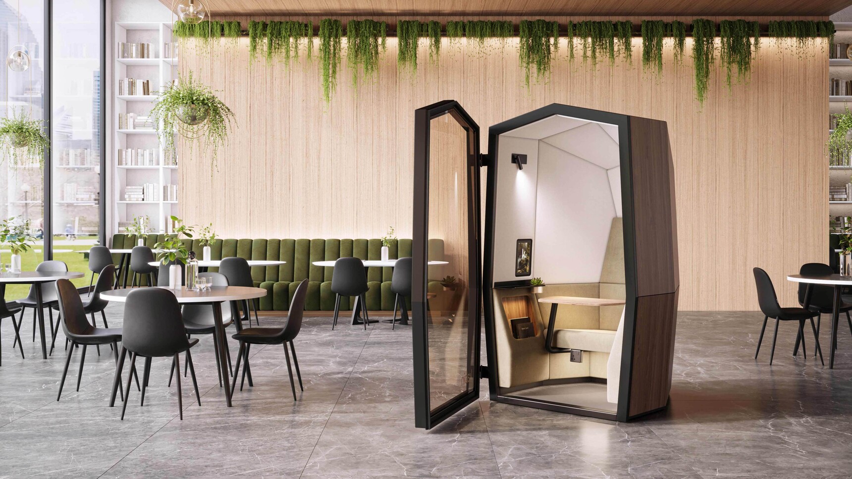 Kabin Kabin 1 Acoustic Personal Pod In Office Setting