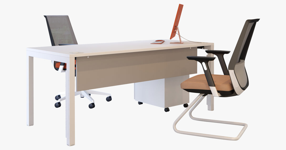 Elite Office Furniture Matrix+ Rectangular Desk | Hunts Office