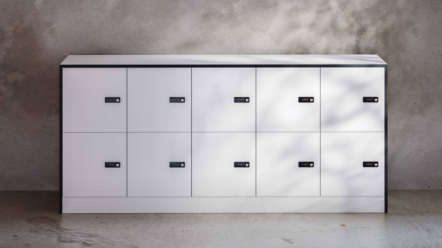 Rawside 5by2 Lockers White MFC Doors White Finish Family Image