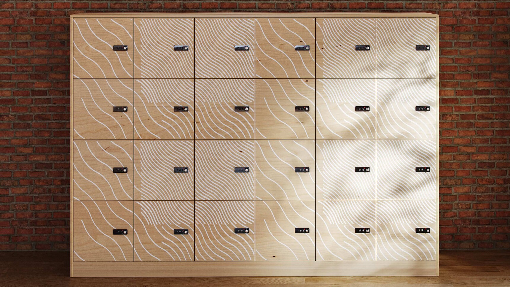 Rawside 6by4 Lockers Ply With Pattern In Office Setting