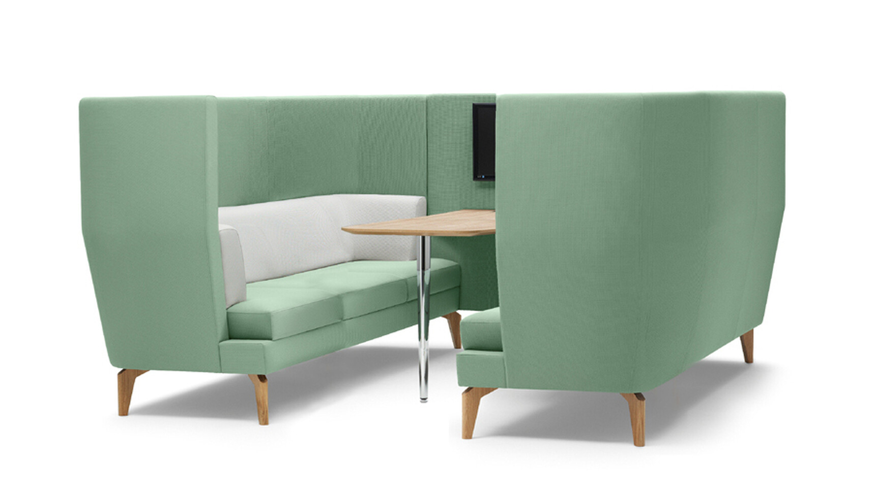 Boss Design Entente Three Seater High-Back Privacy Booth Family Image